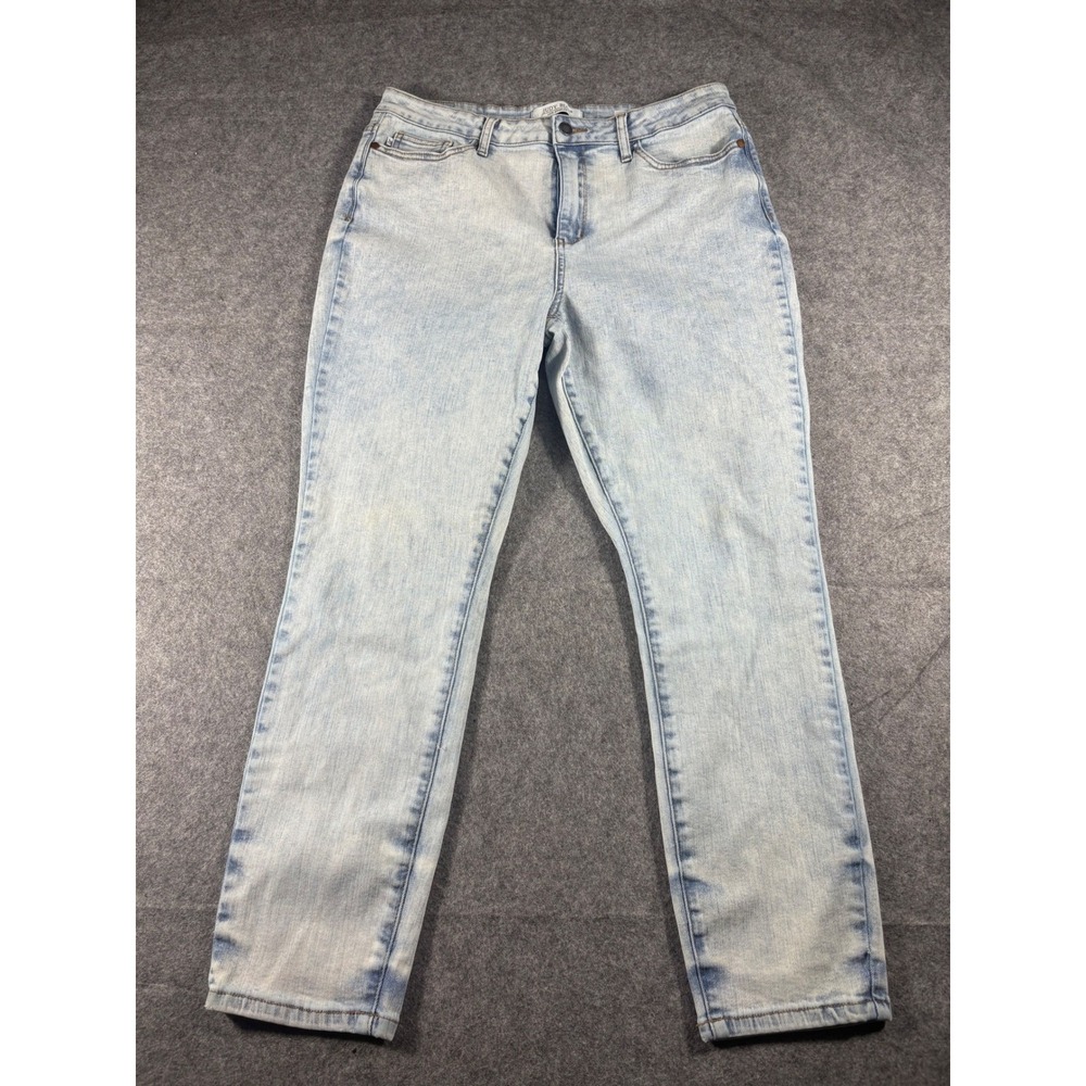 Judy Blue Women's Jeans Slim Fit Light Wash‎ Acid Wash Size 15 32
